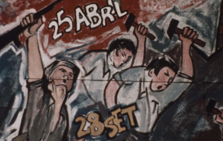 Paredes pintadas da Revoluçâo Portuguesa