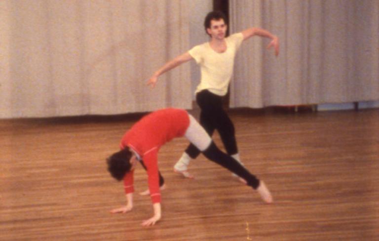 Dancers, Buildings and People in the Street